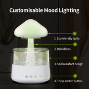 Rain Humidifier Mushroom Humidifier Rain Cloud Humidifier Water Drop Humidifier - Milazzon