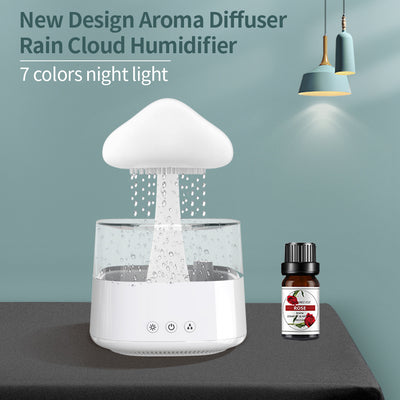 Rain Humidifier Mushroom Humidifier Rain Cloud Humidifier Water Drop Humidifier - Milazzon