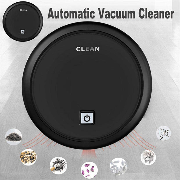 3-in-1 Robot Vacuum Cleaner 1800Pa Multifunctional Smart Floor Cleaner USB Rechargeable Dry Wet Sweeping Vacuum Cleaner - Milazzon