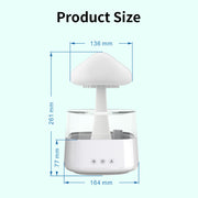 Rain Humidifier Mushroom Humidifier Rain Cloud Humidifier Water Drop Humidifier - Milazzon